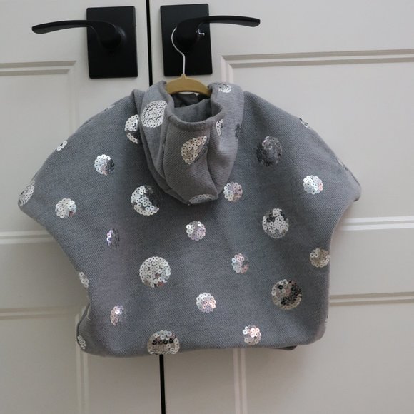 Lally Mally Girls Sequined Cape Poncho - 18 Months - Picture 3 of 5